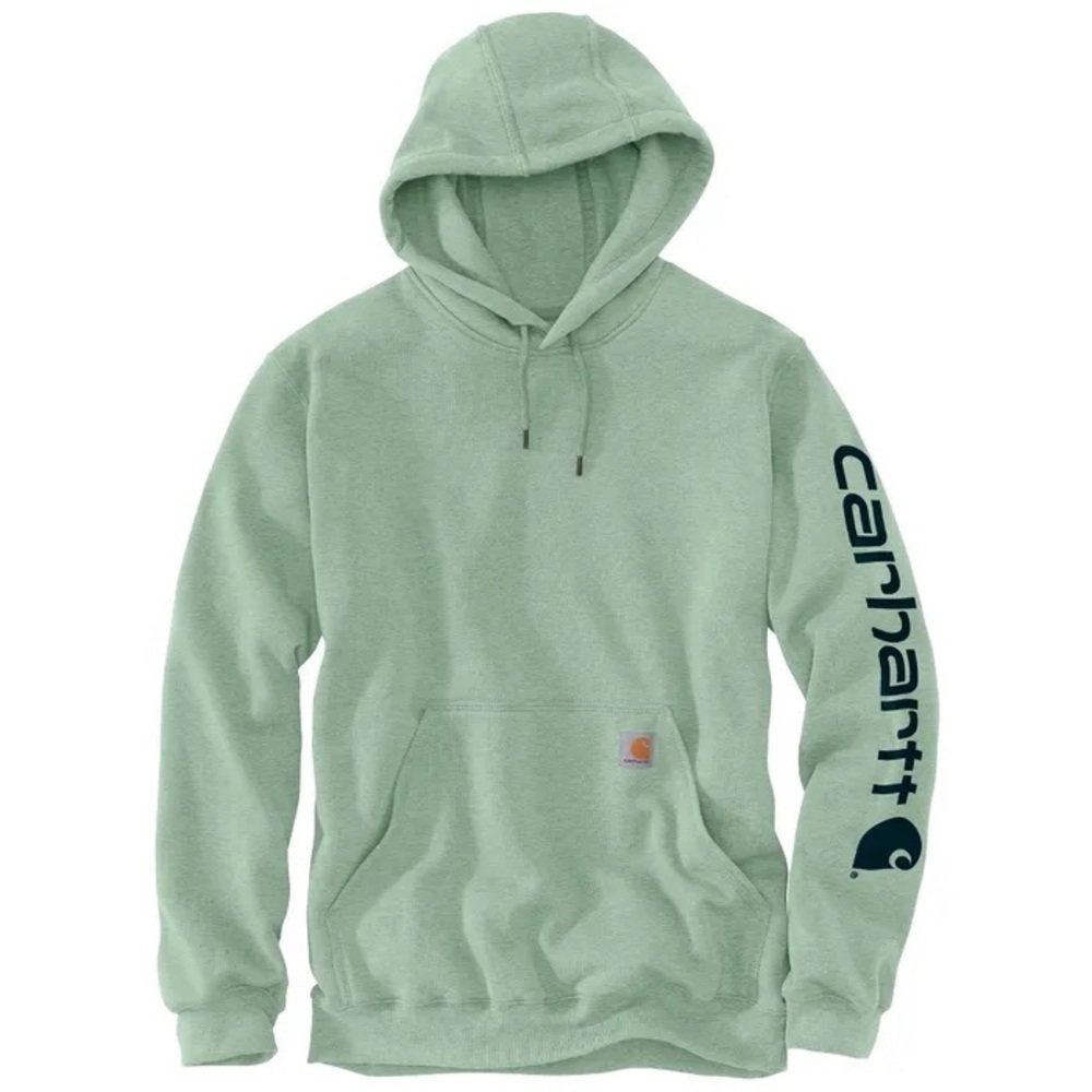 Carhartt Men's Loose Fit Midweight Logo Sleeve Graphic Hoodie